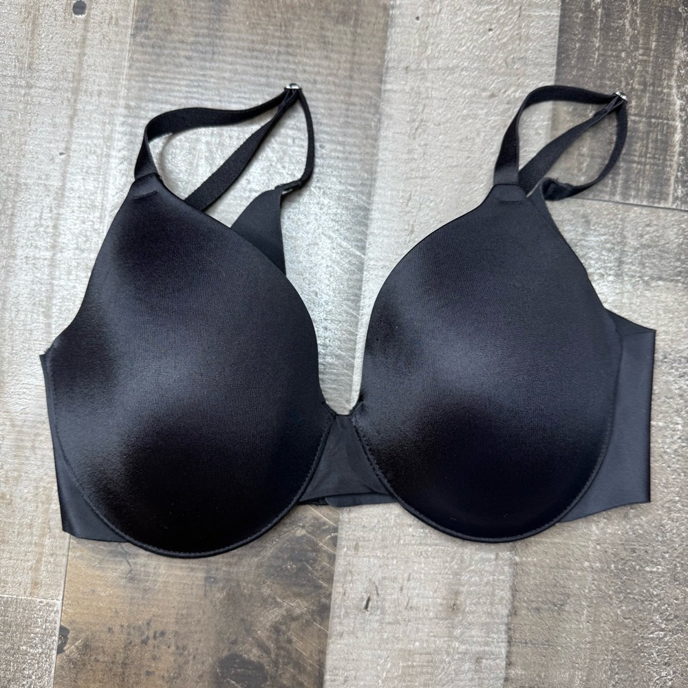 Soma Black Vanishing Back Full Coverage Bra With Seamless Design 32dd